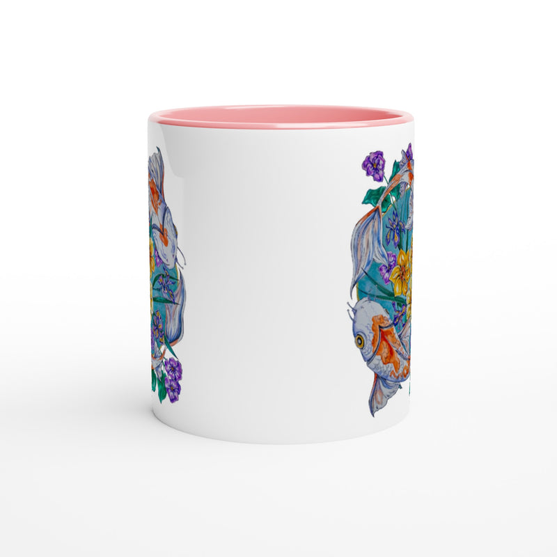 Pisces - White 11oz Ceramic Mug with Color Inside