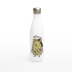 Gemini - White 17oz Stainless Steel Water Bottle