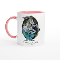 Capricorn - White 11oz Ceramic Mug with Color Inside