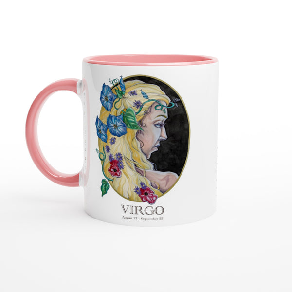 Virgo - White 11oz Ceramic Mug with Color Inside