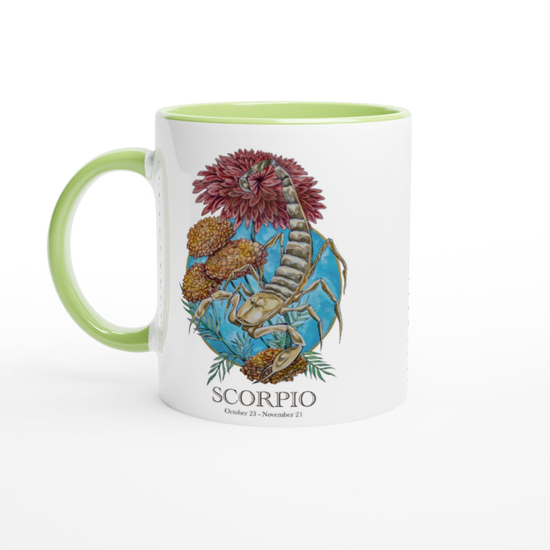 Scorpio - White 11oz Ceramic Mug with Color Inside