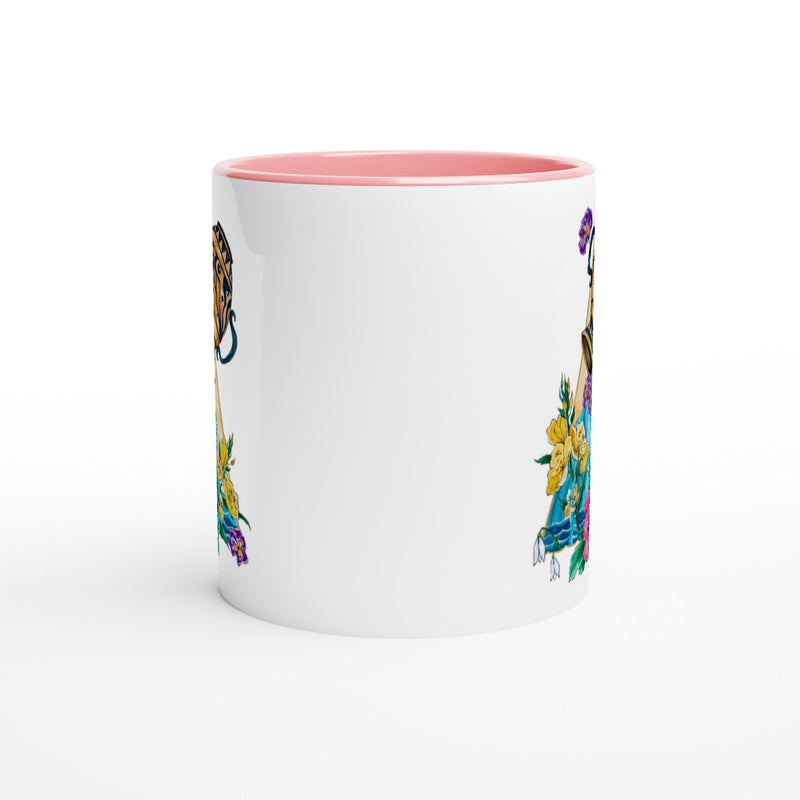 Aquarius - White 11oz Ceramic Mug with Color Inside