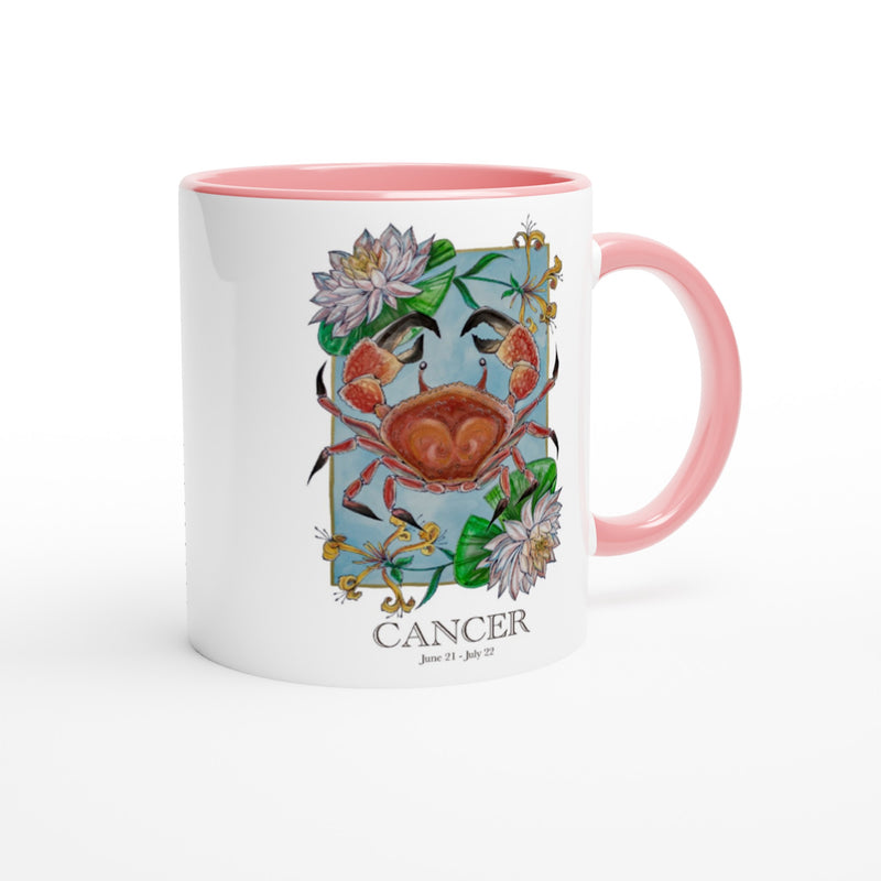 Cancer - White 11oz Ceramic Mug with Color Inside