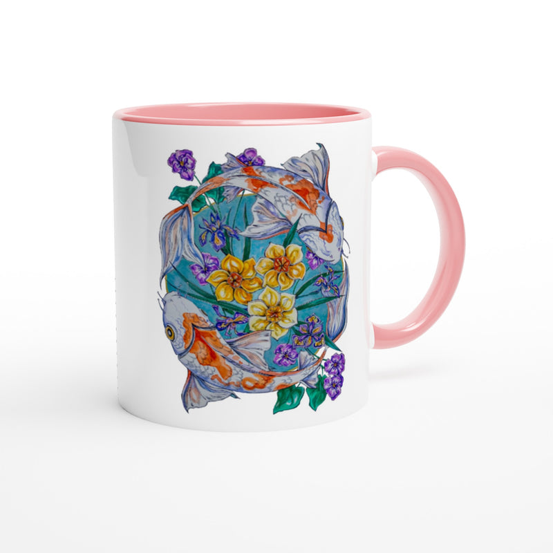 Pisces - White 11oz Ceramic Mug with Color Inside