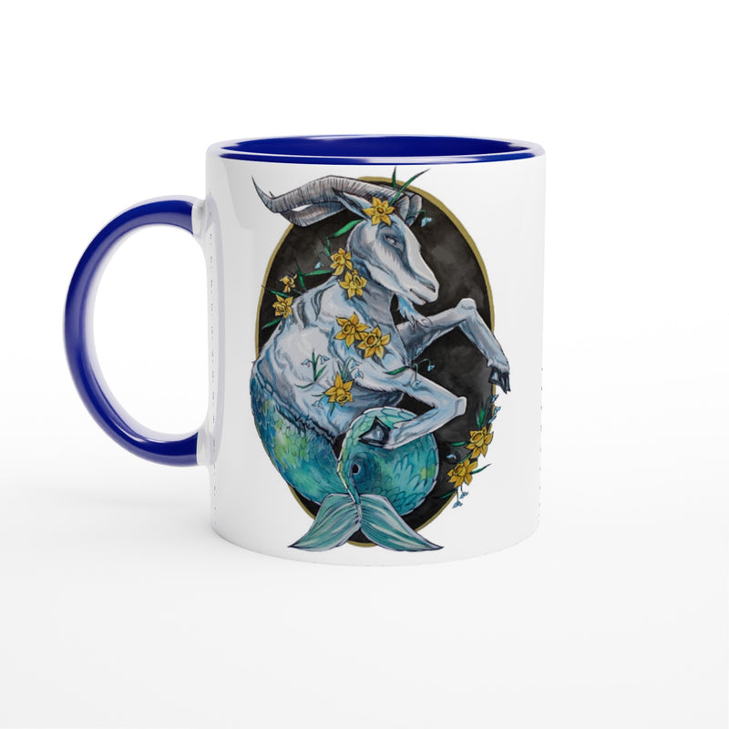 Capricorn - White 11oz Ceramic Mug with Color Inside