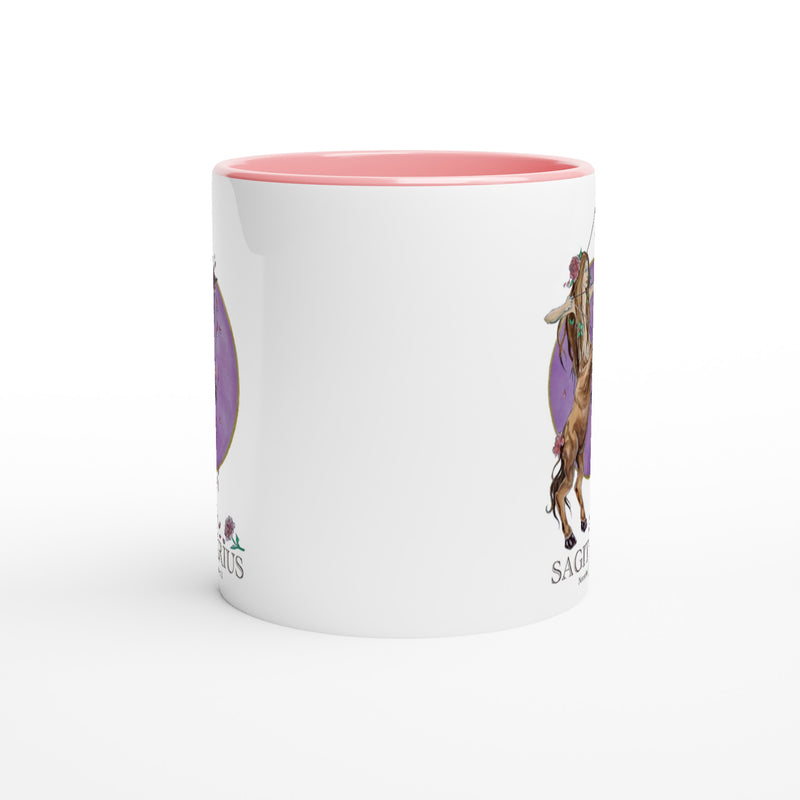 Sagittarius - White 11oz Ceramic Mug with Color Inside