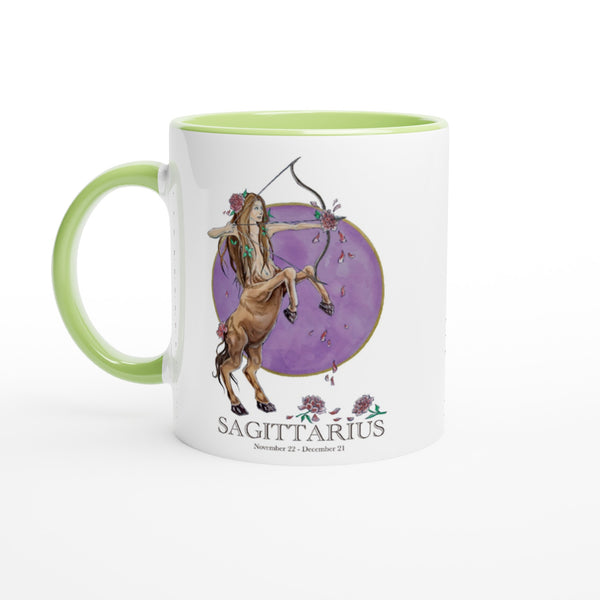 Sagittarius - White 11oz Ceramic Mug with Color Inside