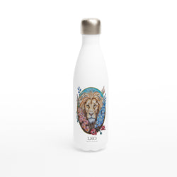 Leo - White 17oz Stainless Steel Water Bottle