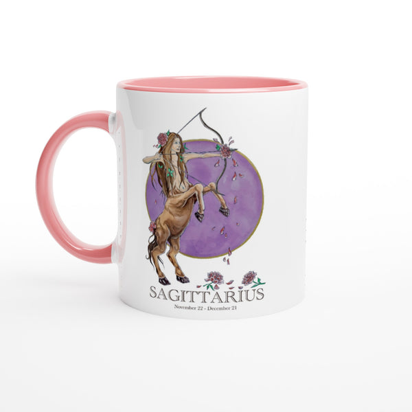 Sagittarius - White 11oz Ceramic Mug with Color Inside