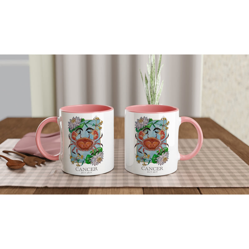 Cancer - White 11oz Ceramic Mug with Color Inside