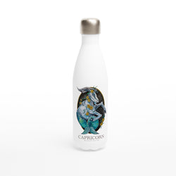 Capricorn - White 17oz Stainless Steel Water Bottle