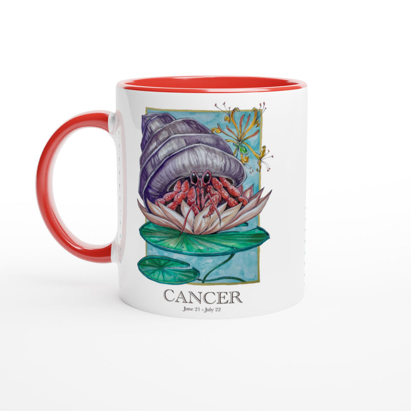 Cancer - White 11oz Ceramic Mug with Color Inside