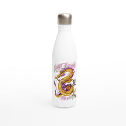 White 17oz Stainless Steel Water Bottle