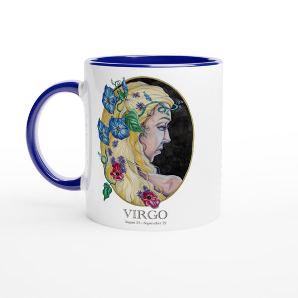 Virgo - White 11oz Ceramic Mug with Color Inside