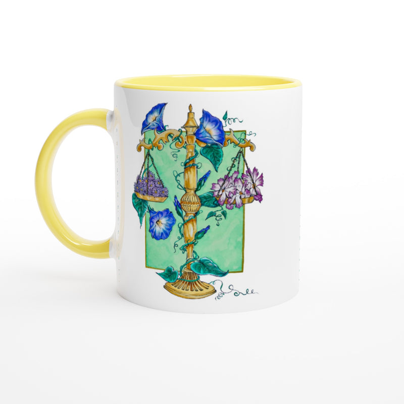 Libra - White 11oz Ceramic Mug with Color Inside