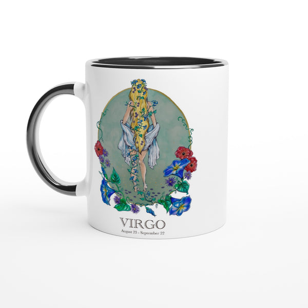 Virgo - White 11oz Ceramic Mug with Color Inside