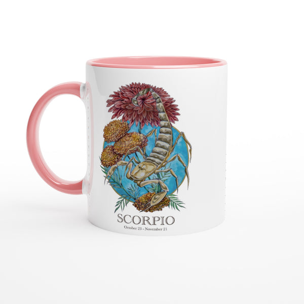 Scorpio - White 11oz Ceramic Mug with Color Inside