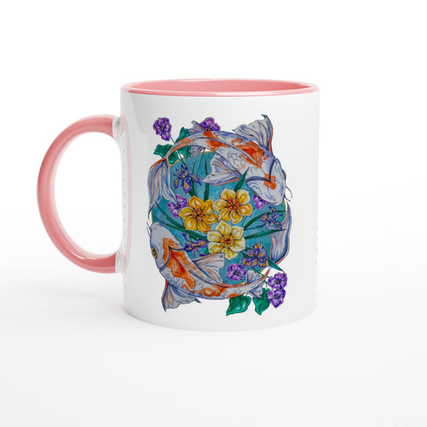 Pisces - White 11oz Ceramic Mug with Color Inside