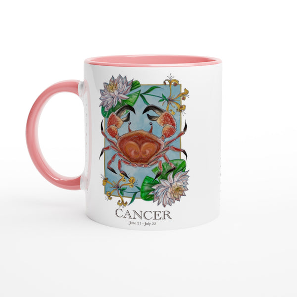 Cancer - White 11oz Ceramic Mug with Color Inside