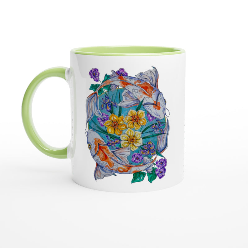 Pisces - White 11oz Ceramic Mug with Color Inside