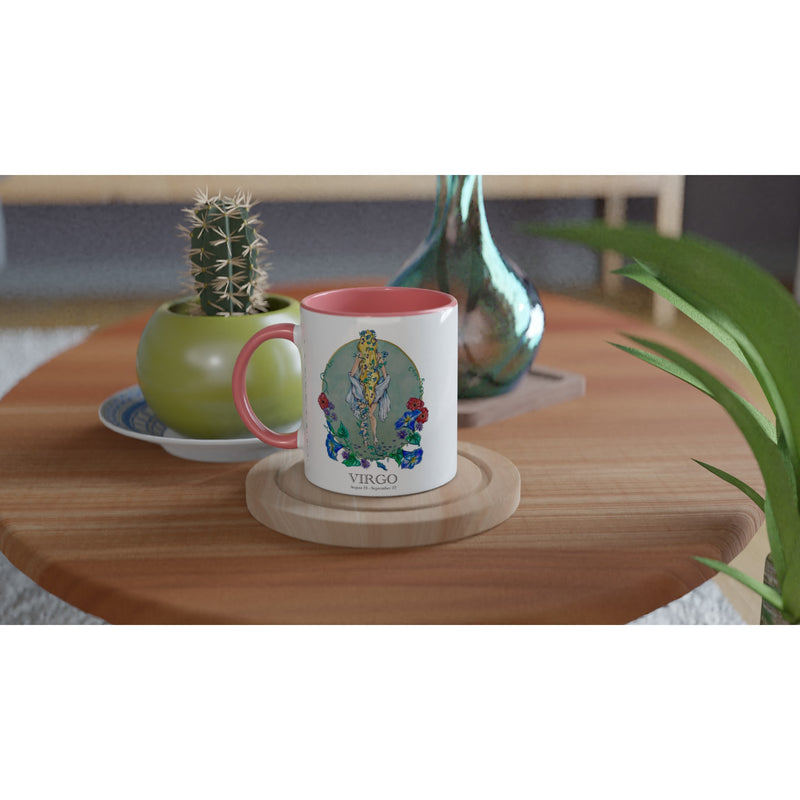 Virgo - White 11oz Ceramic Mug with Color Inside