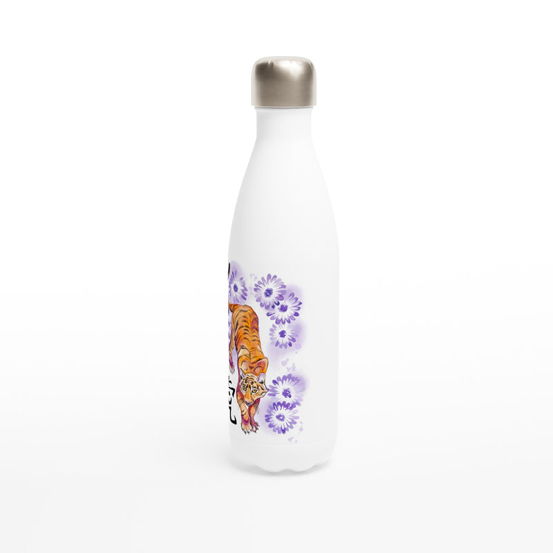 White 17oz Stainless Steel Water Bottle