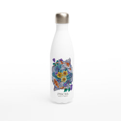 Pisces - White 17oz Stainless Steel Water Bottle