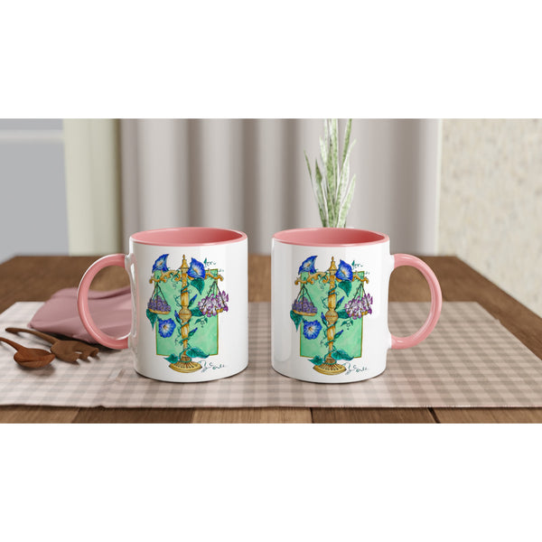 Libra - White 11oz Ceramic Mug with Color Inside