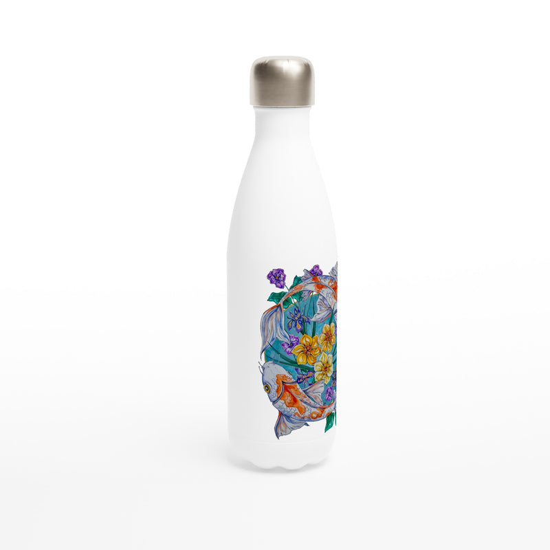 Pisces - White 17oz Stainless Steel Water Bottle