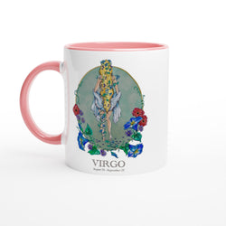 Virgo - White 11oz Ceramic Mug with Color Inside