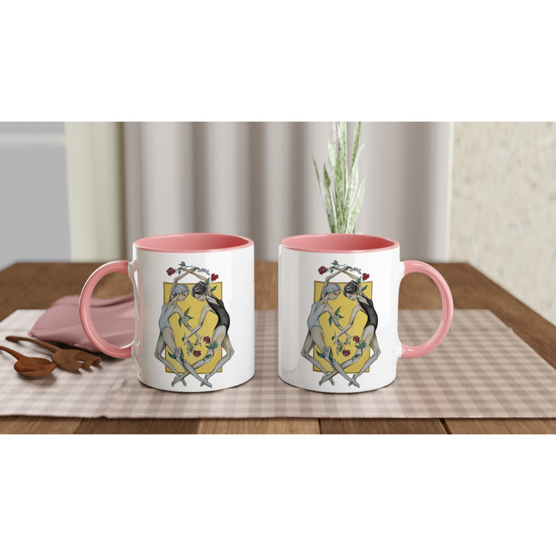 Gemini - White 11oz Ceramic Mug with Color Inside