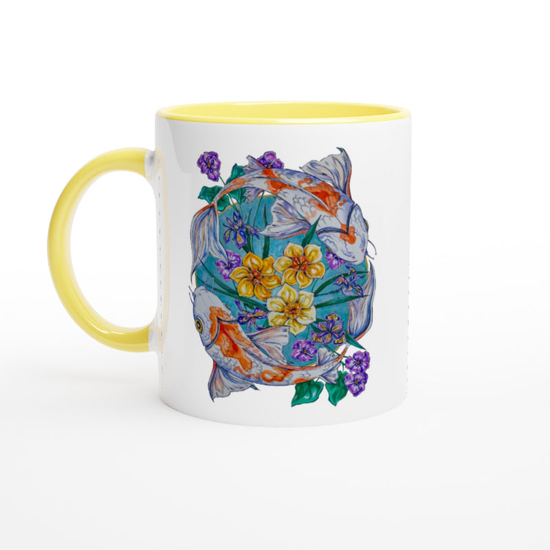 Pisces - White 11oz Ceramic Mug with Color Inside