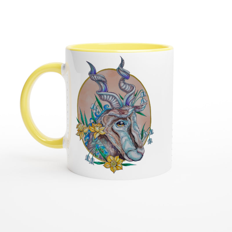 Capricorn - White 11oz Ceramic Mug with Color Inside