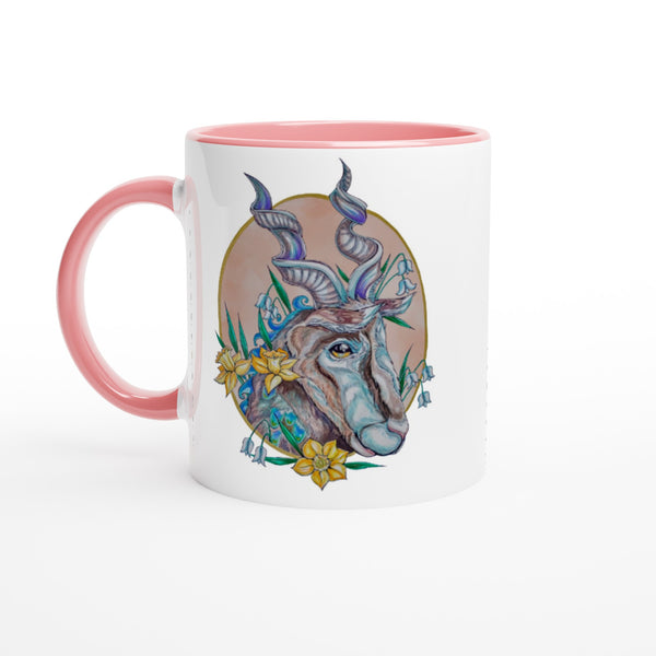 Capricorn - White 11oz Ceramic Mug with Color Inside