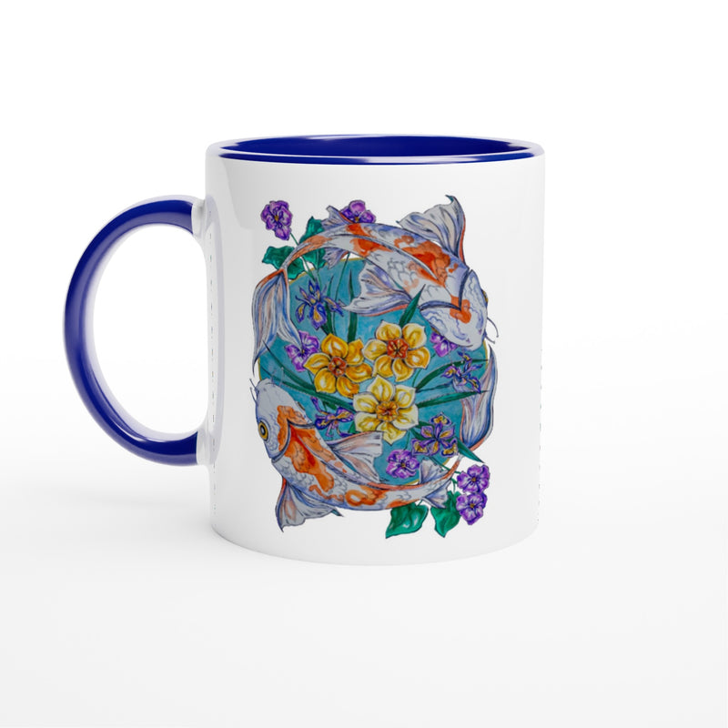 Pisces - White 11oz Ceramic Mug with Color Inside