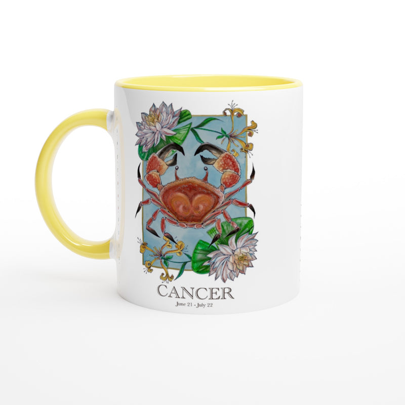 Cancer - White 11oz Ceramic Mug with Color Inside