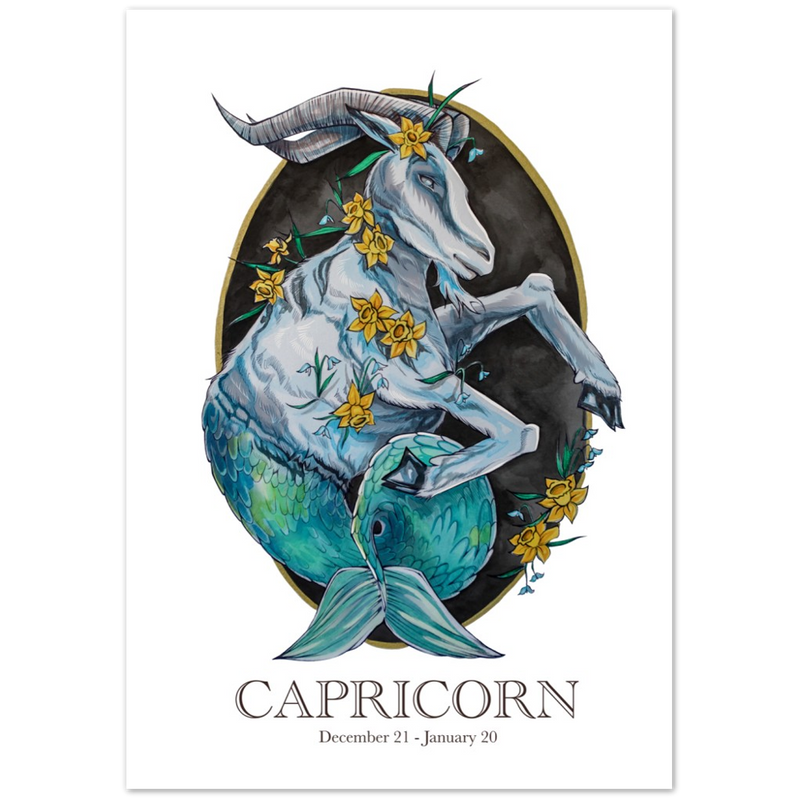 Classic Matte Paper Poster - Capricorn