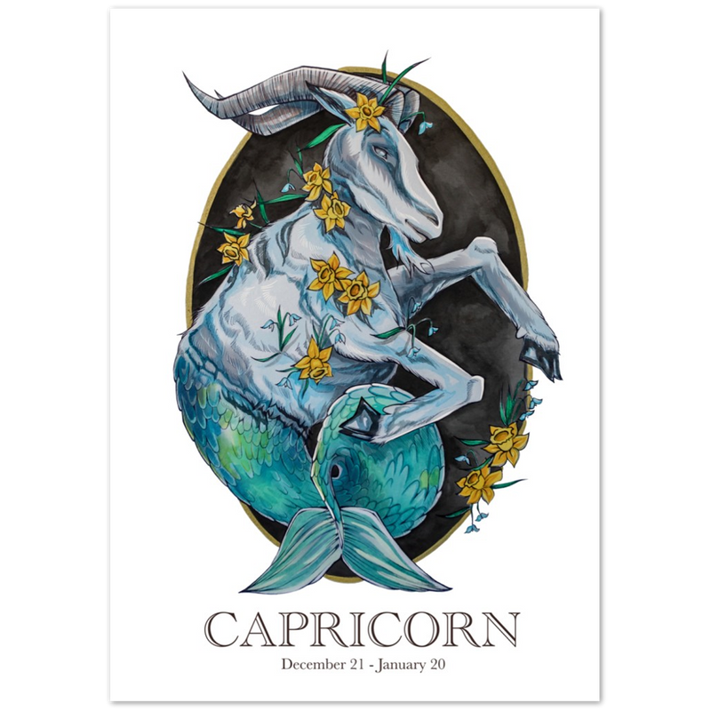 Classic Matte Paper Poster - Capricorn